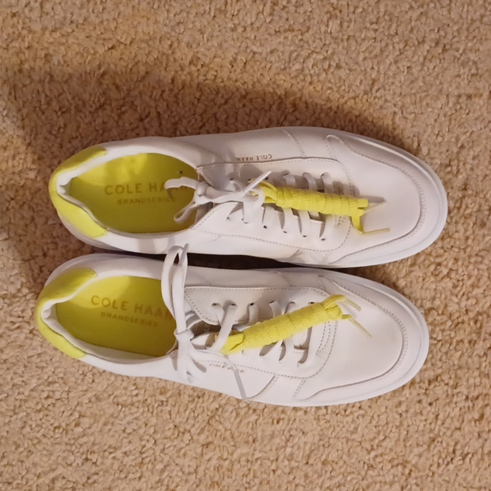 Cole Haan's White and lime green